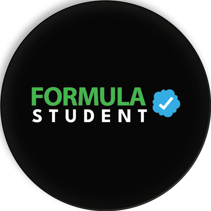 Formula Student Verified Button Black Badge 58mm