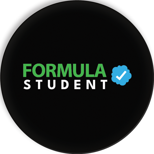 Formula Student Verified Button Black Badge 58mm