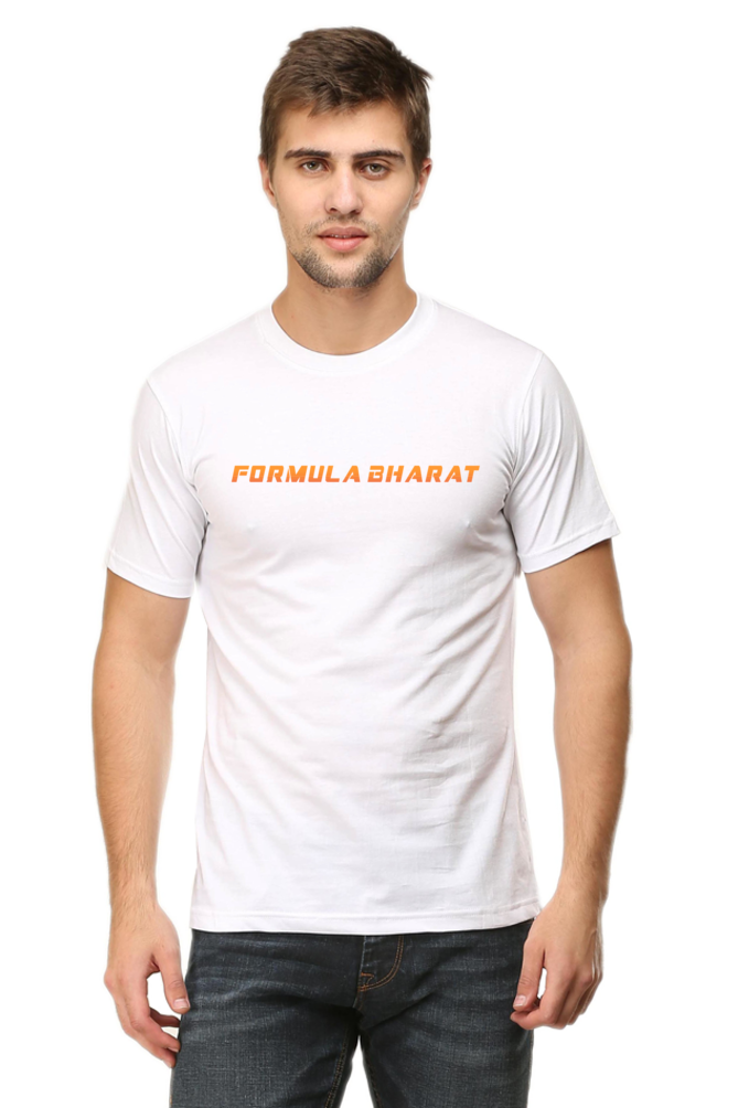 Formula Bharat Text Orange Round Neck T-Shirt ORIG