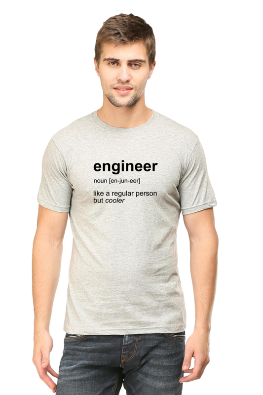 Engineer Definition Text Round Neck T-Shirt
